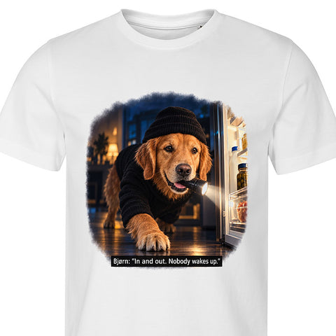 The Heist: dog portrait t-shirt