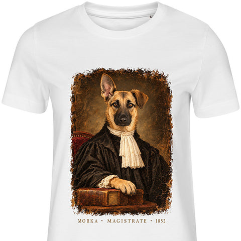The Magistrate: dog portrait t-shirt