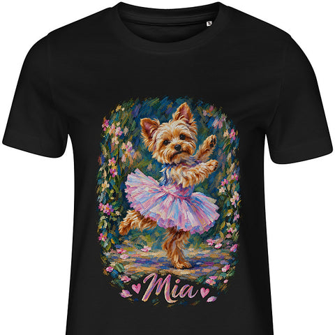 Prima Ballerina: dog portrait t-shirt
