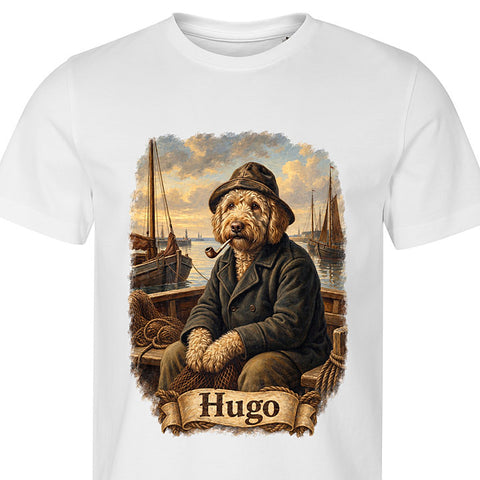 Old Sailor: dog portrait t-shirt