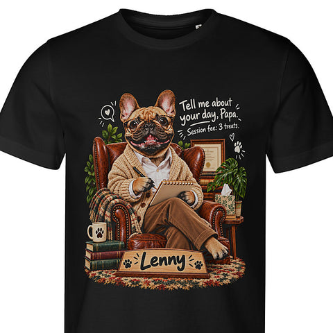 The Therapist: dog portrait t-shirt
