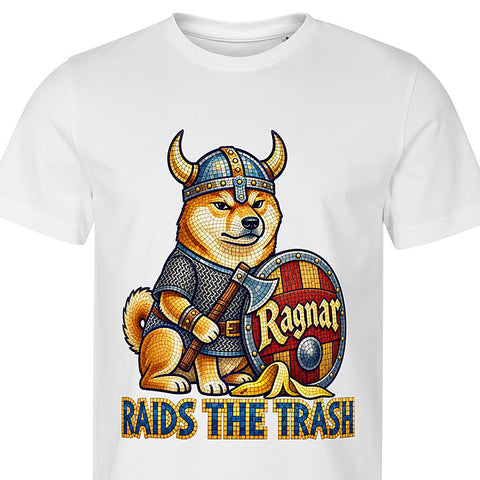 Raids the Trash: dog portrait t-shirt
