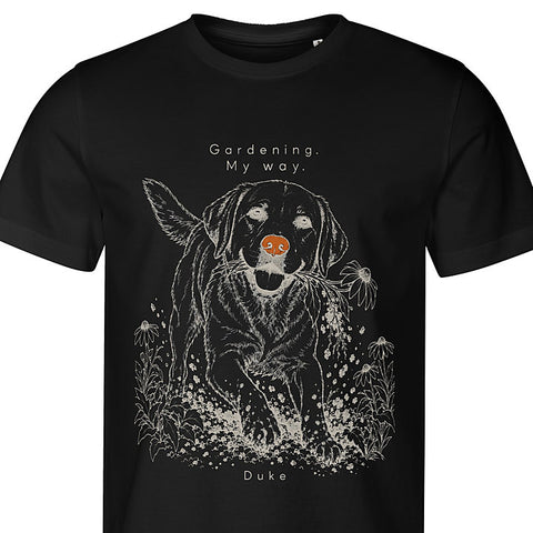 My Way Gardening: dog portrait t-shirt