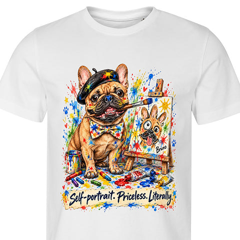 Self-Portrait: dog portrait t-shirt