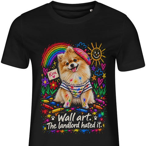 Wall Art: dog portrait t-shirt