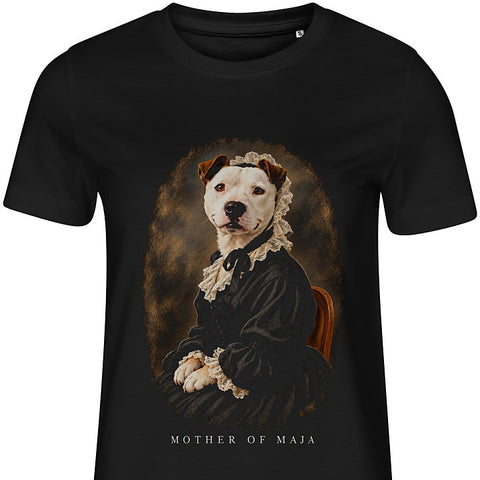 Whistler’s Mother: dog portrait t-shirt