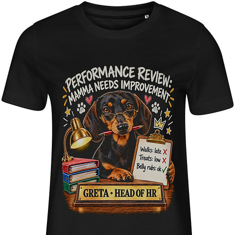 Performance Review: dog portrait t-shirt