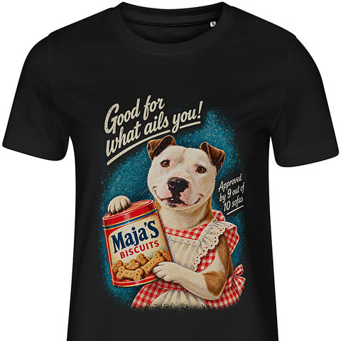 Vintage Biscuit Ad: dog portrait t-shirt