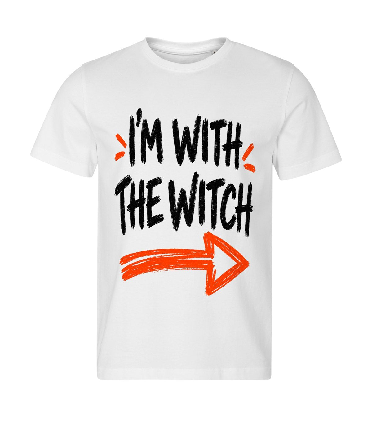 I'm with the Witch – men white t-shirt