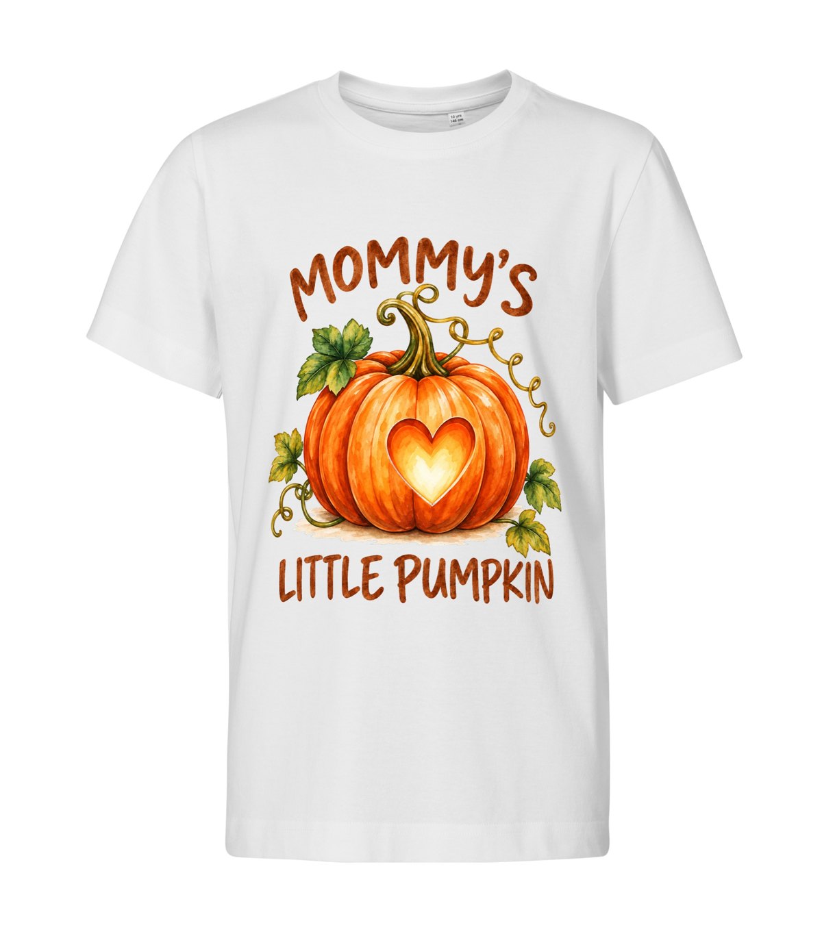 Mommy's Little Pumpkin – kids white t-shirt