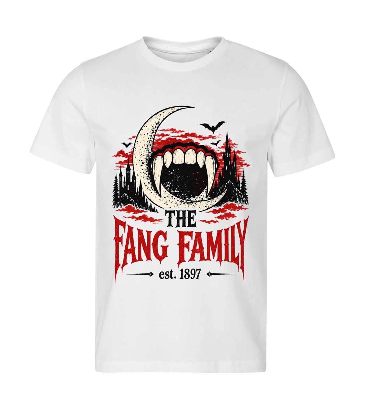 The Fang Family – men white t-shirt