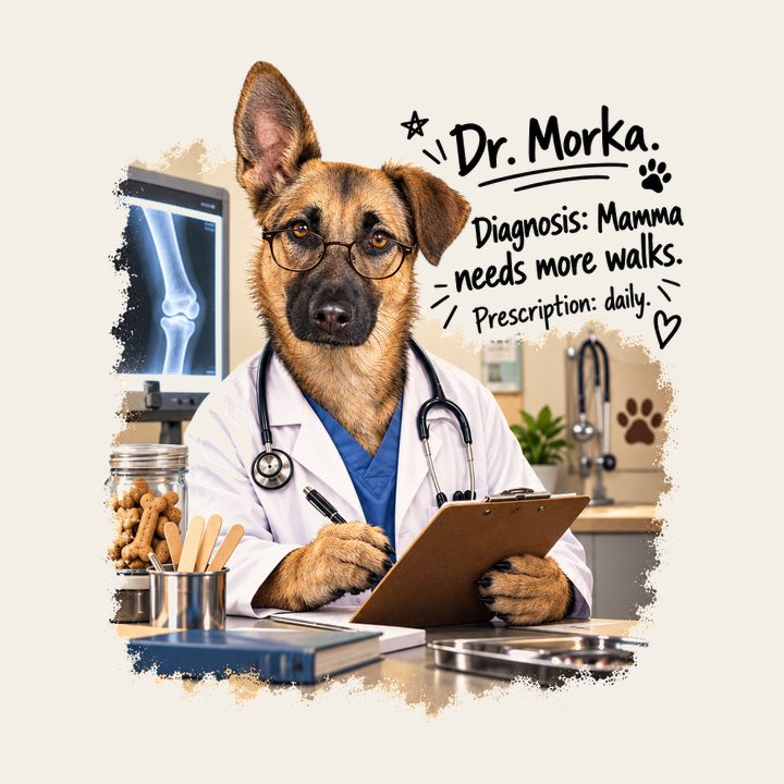 Dr. Morka – Morka drawn in the the doctor design