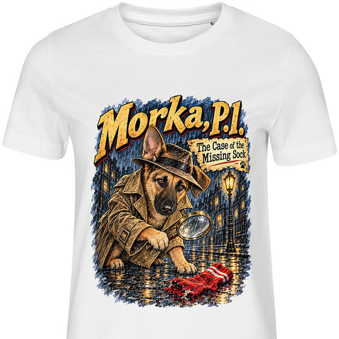 The Private Eye: dog portrait t-shirt