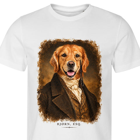 The Dandy: dog portrait t-shirt