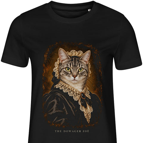 The Dowager: cat portrait t-shirt
