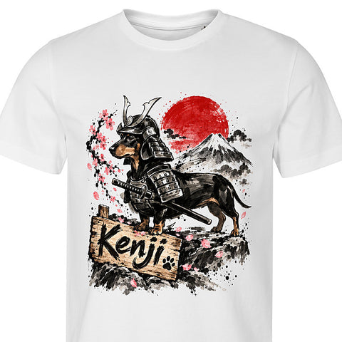 Samurai Ink: dog portrait t-shirt