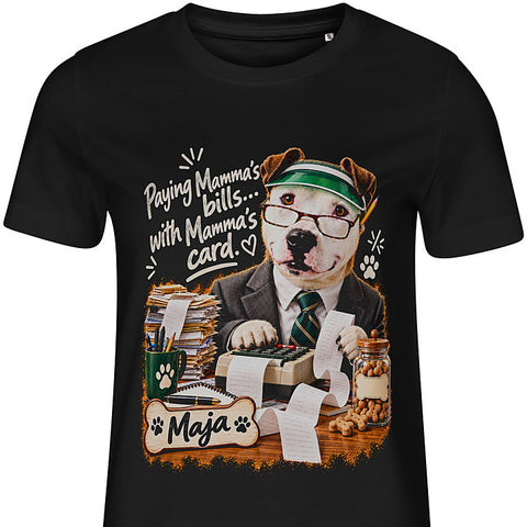 The Accountant: dog portrait t-shirt