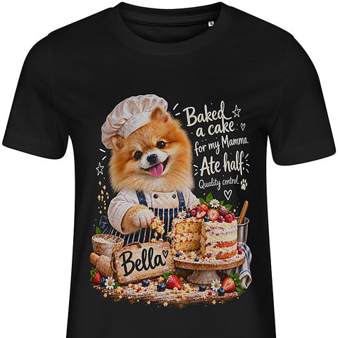 The Baker: dog portrait t-shirt