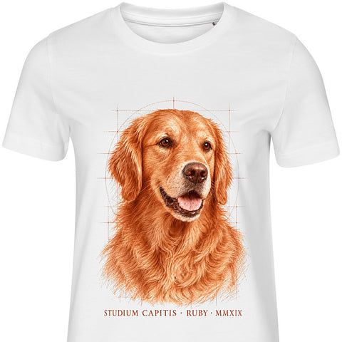 Sanguine Study: dog portrait t-shirt