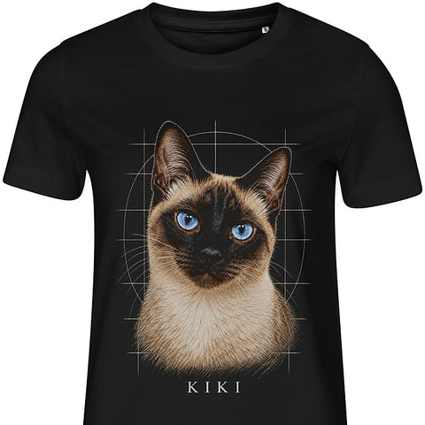 Graphite Portrait: cat portrait t-shirt