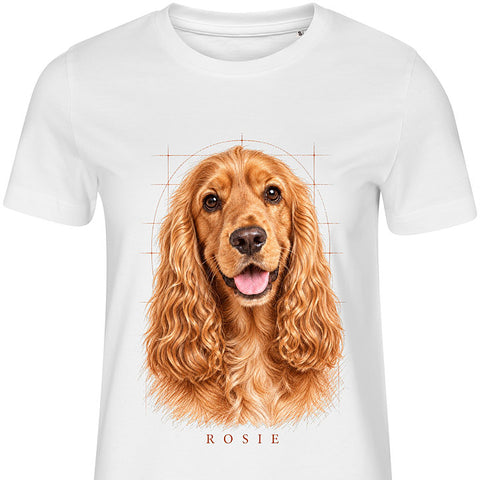 Pastel Portrait: dog portrait t-shirt
