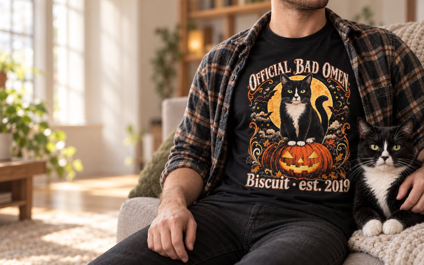 Halloween – example design on a t-shirt