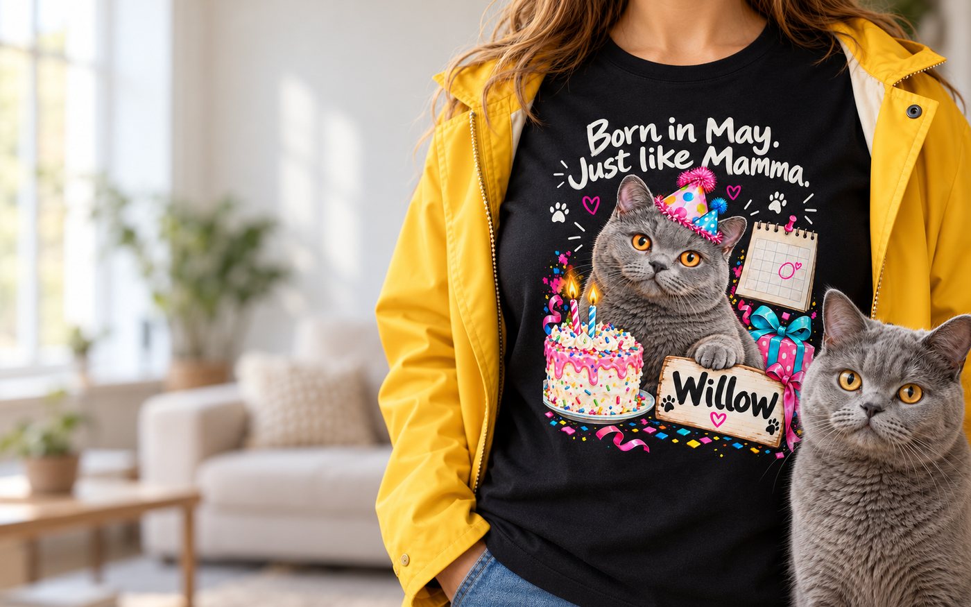 Occasions – example design on a t-shirt