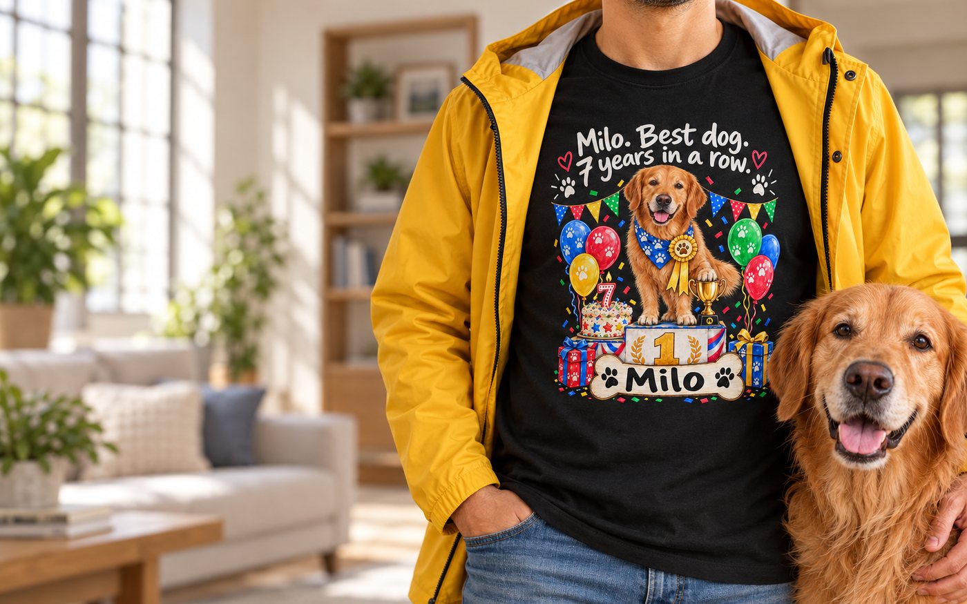 Occasions – example design on a t-shirt
