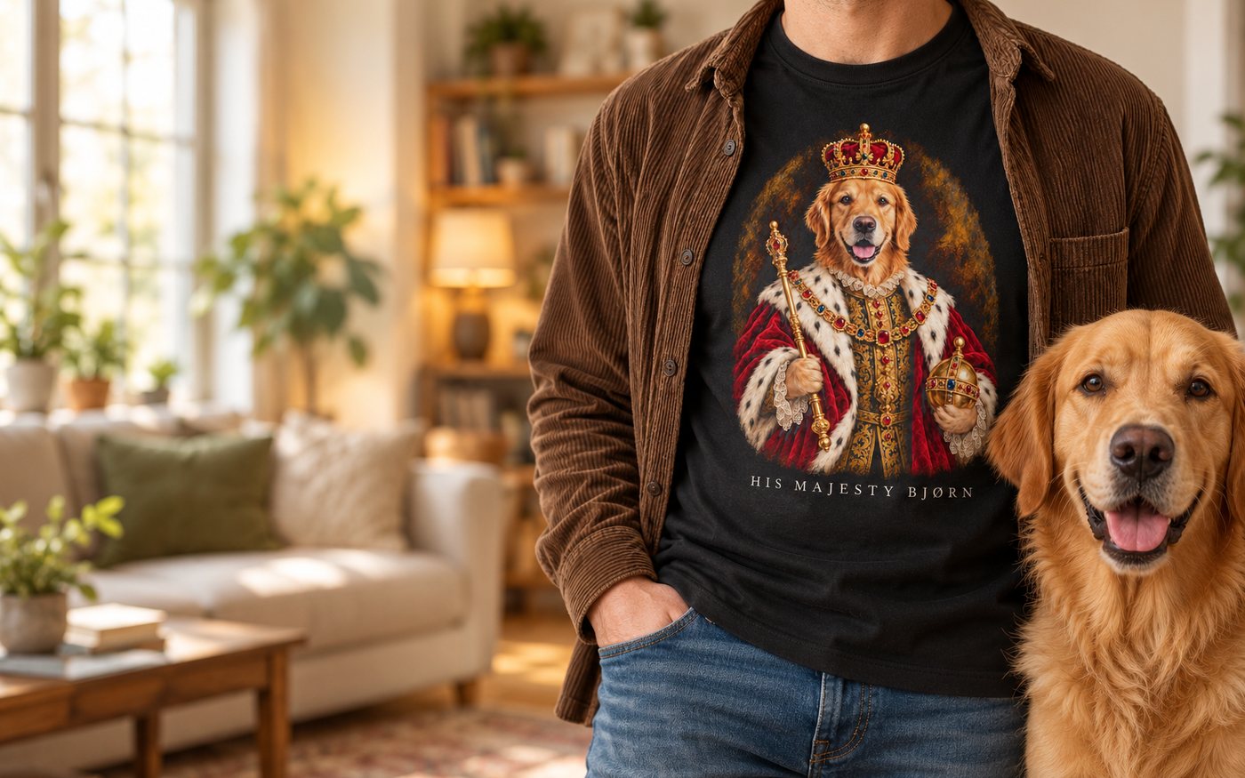 Royals – example design on a t-shirt
