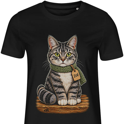 Plush Toy: cat portrait t-shirt