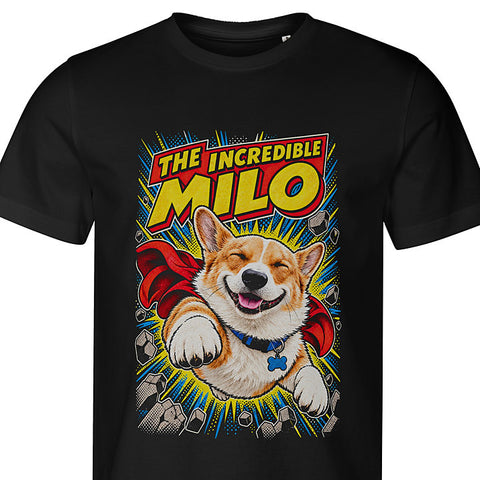 The Incredible: dog portrait t-shirt
