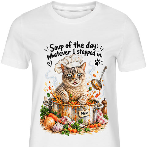 Soup of the Day: cat portrait t-shirt