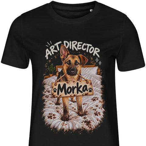 Art Director: dog portrait t-shirt