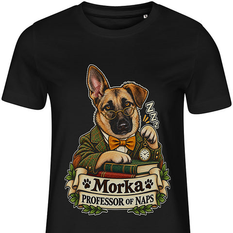 Professor of Naps: dog portrait t-shirt