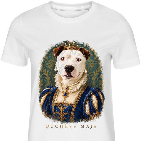 The Duchess: dog portrait t-shirt