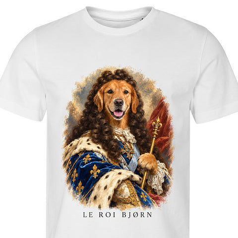 The Sun King: dog portrait t-shirt