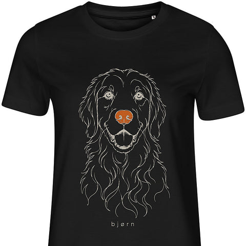 Line Art · Golden Retriever: dog portrait t-shirt