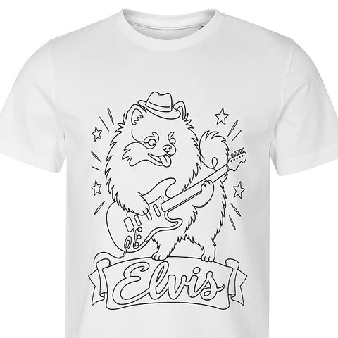 Guitar Hero: dog portrait t-shirt