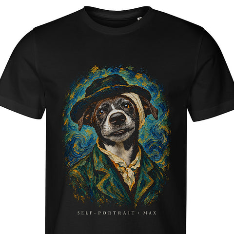Self-Portrait with Bandage: dog portrait t-shirt