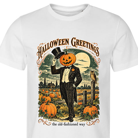 Halloween Greetings: dog portrait t-shirt