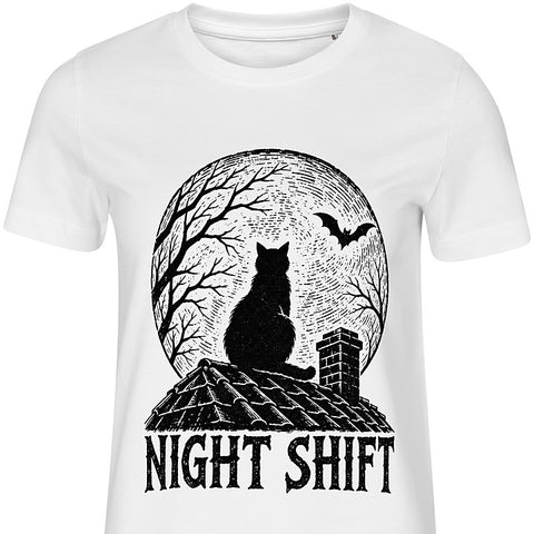Night Shift: dog portrait t-shirt
