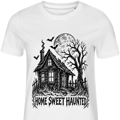 Home Sweet Haunted: dog portrait t-shirt