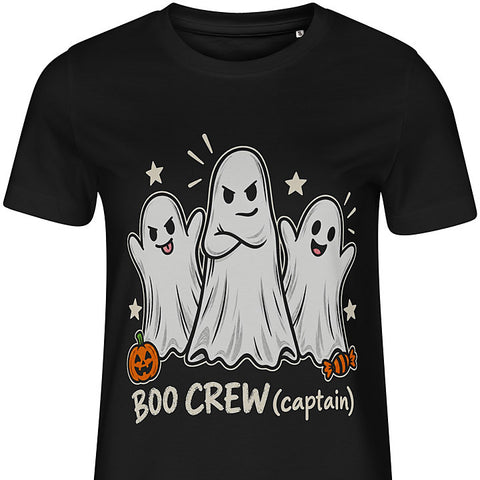 Boo Crew Captain: dog portrait t-shirt