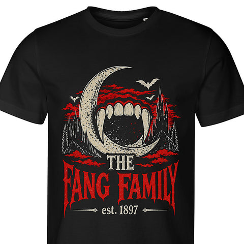 The Fang Family: dog portrait t-shirt