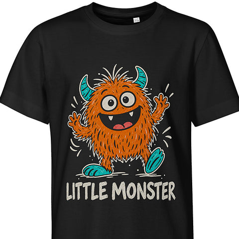 Little Monster: dog portrait t-shirt