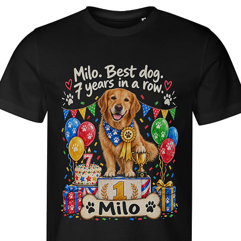 Best Dog, Years in a Row: dog portrait t-shirt