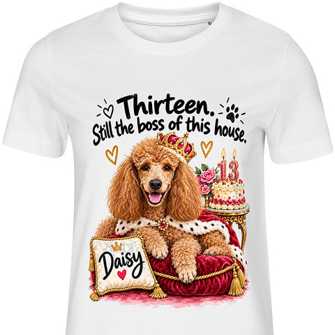 Still the Boss: dog portrait t-shirt