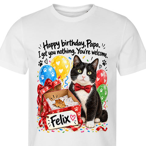 Got You Nothing: cat portrait t-shirt