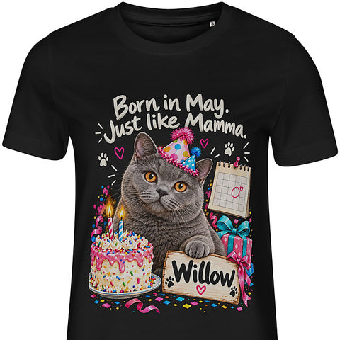 Birthday Twins: cat portrait t-shirt
