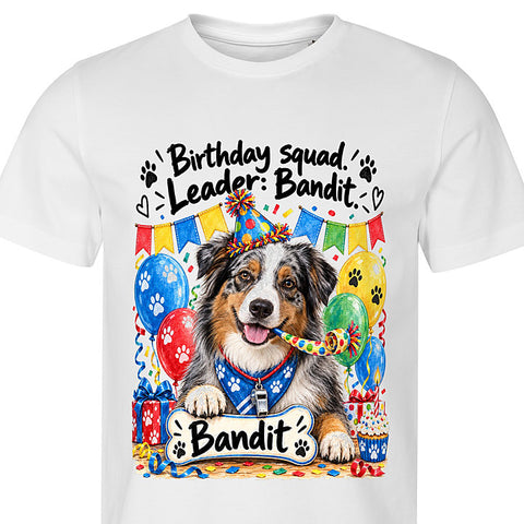 Birthday Squad: dog portrait t-shirt